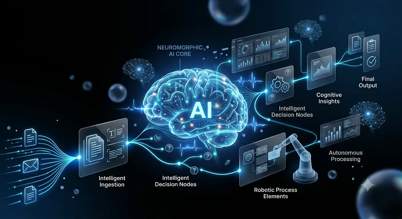 Automated workflow moving through connected systems