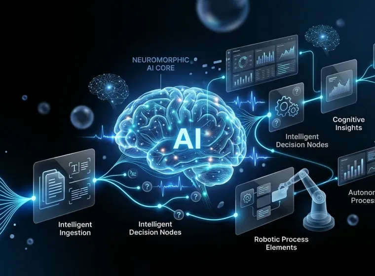Automated workflow moving through connected systems